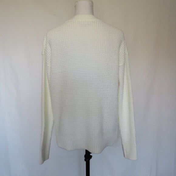 Time and Tru White OFF Cream Pullover Women’s Sweater M (8-10) - Picture 6 of 9